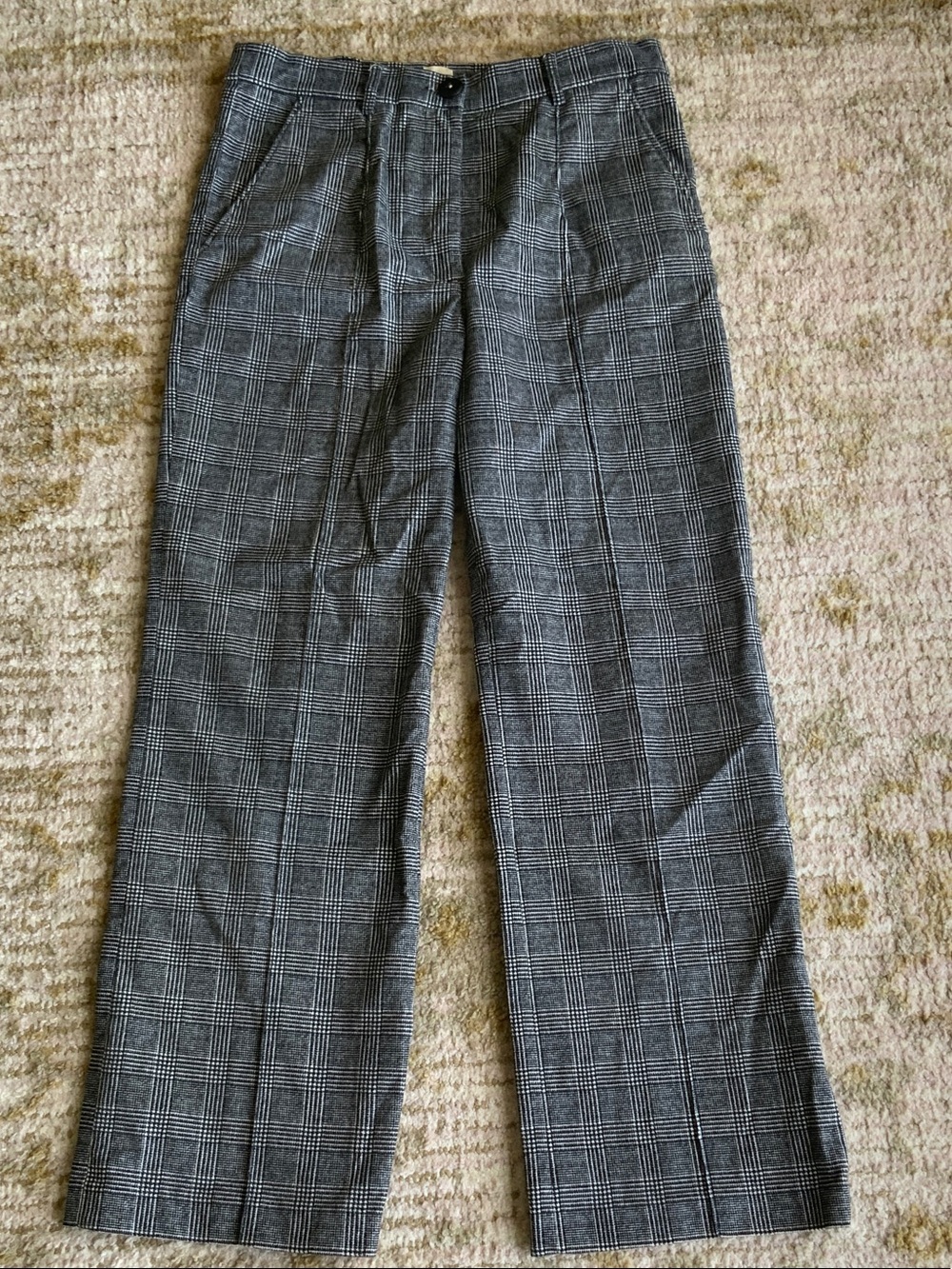 Classic Gray Glen Plaid women’s Dress Pants